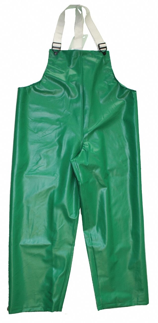Rain Bib Overall, Green, XL