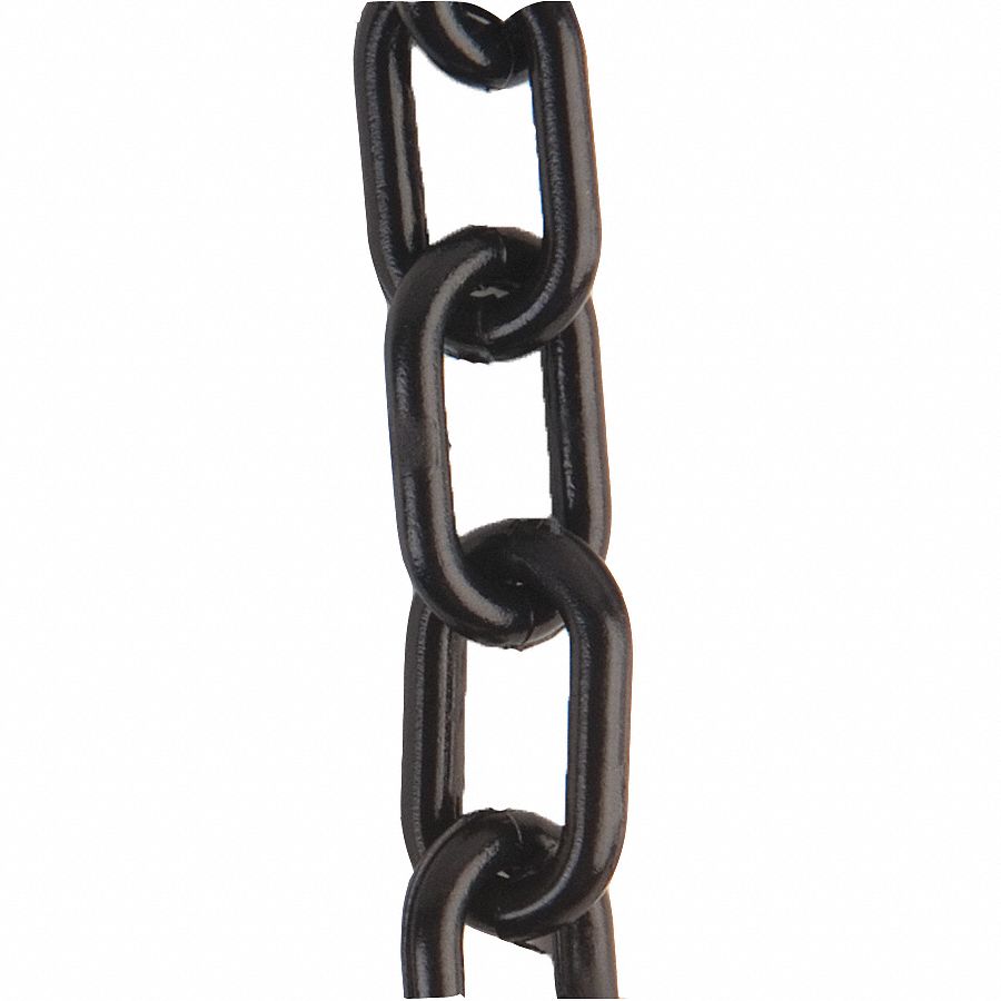 Plastic Chain, Black, 1.5 in x 300 ft
