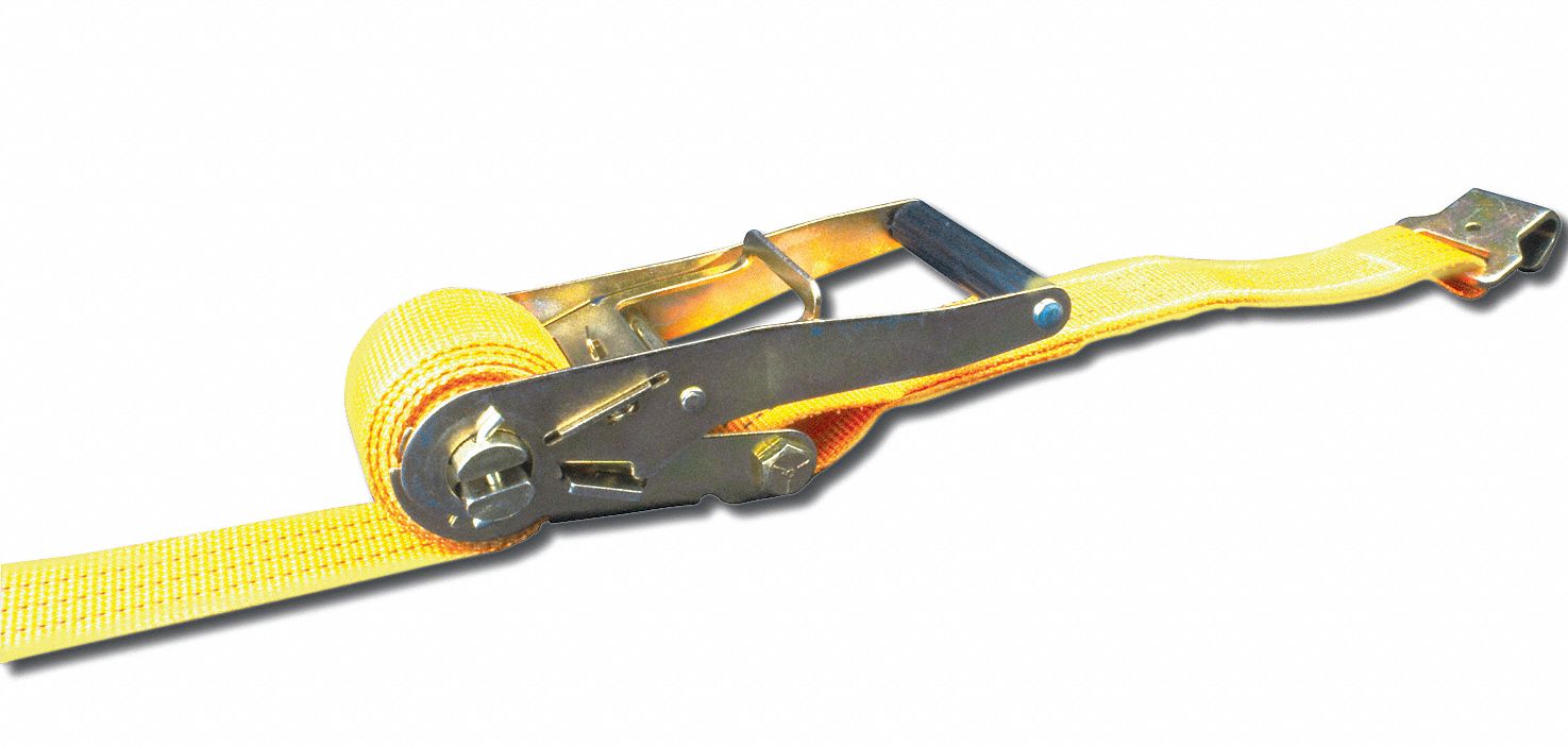 Tie-Down Strap, Ratchet, 27ft x 2In, 2000lb