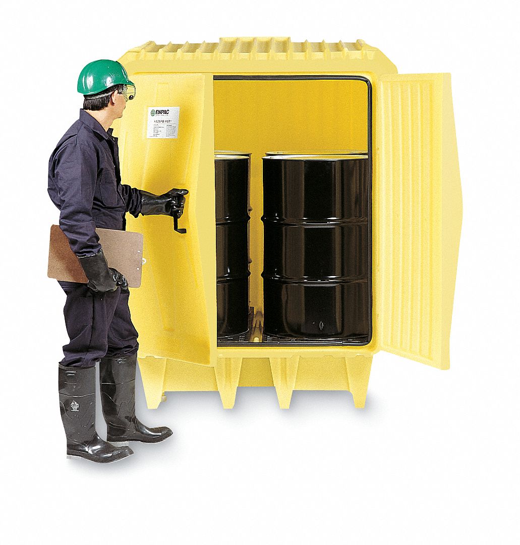 Coverd Drum Spll Cntnmnt Hut, 64 in. L
