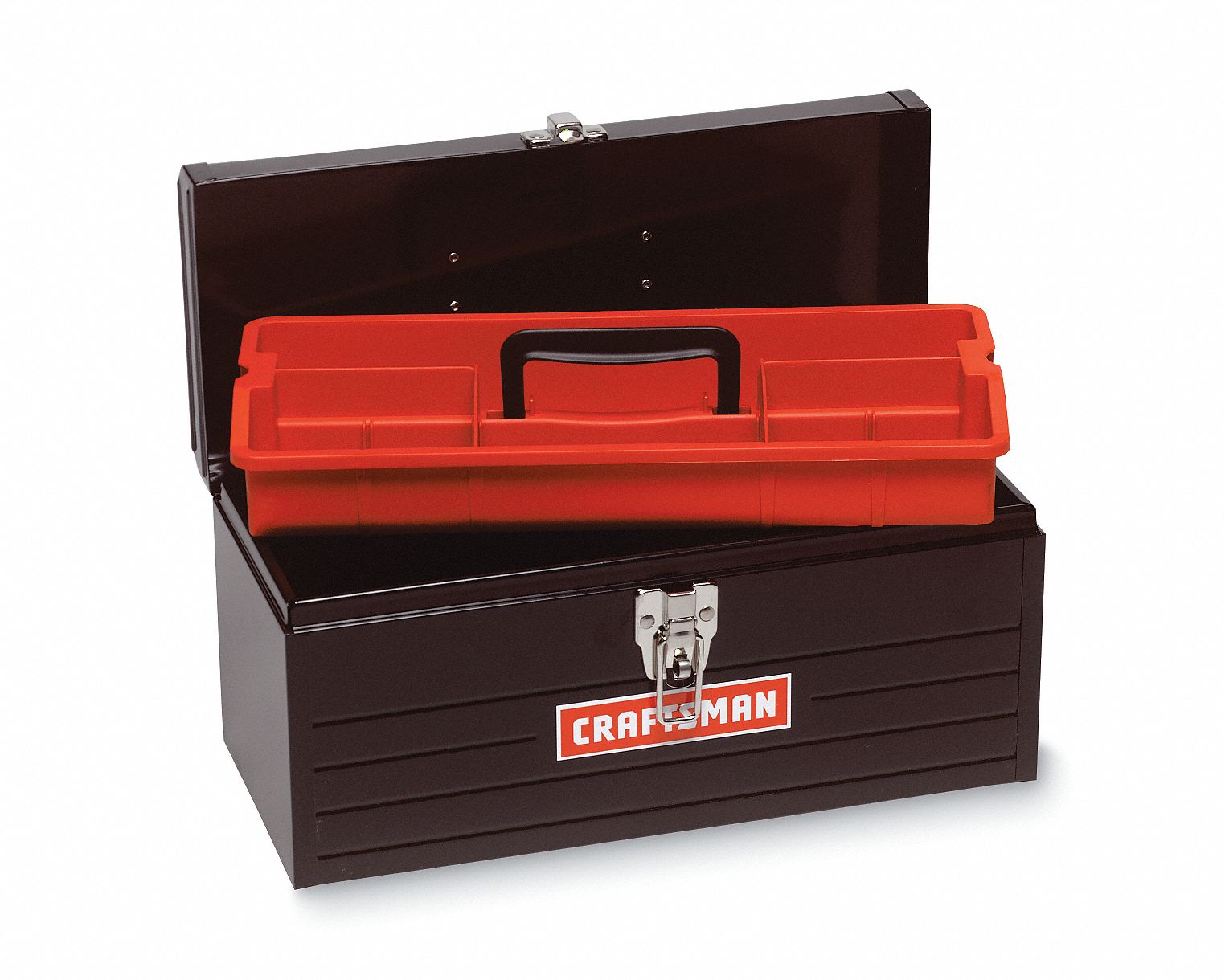 Tool Box w/Steel Tray, 9 1/2Hx20Wx8 1/2D