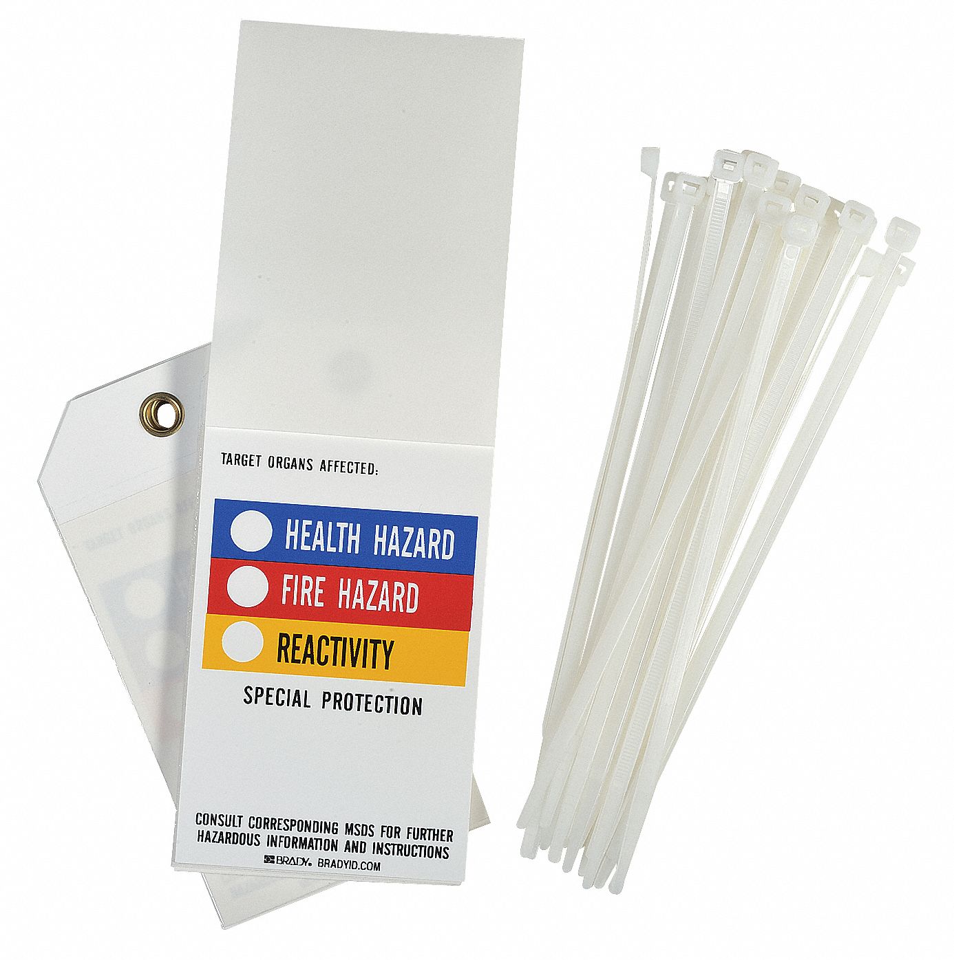 Tag, Polyester, Chemical Hazard, PK25