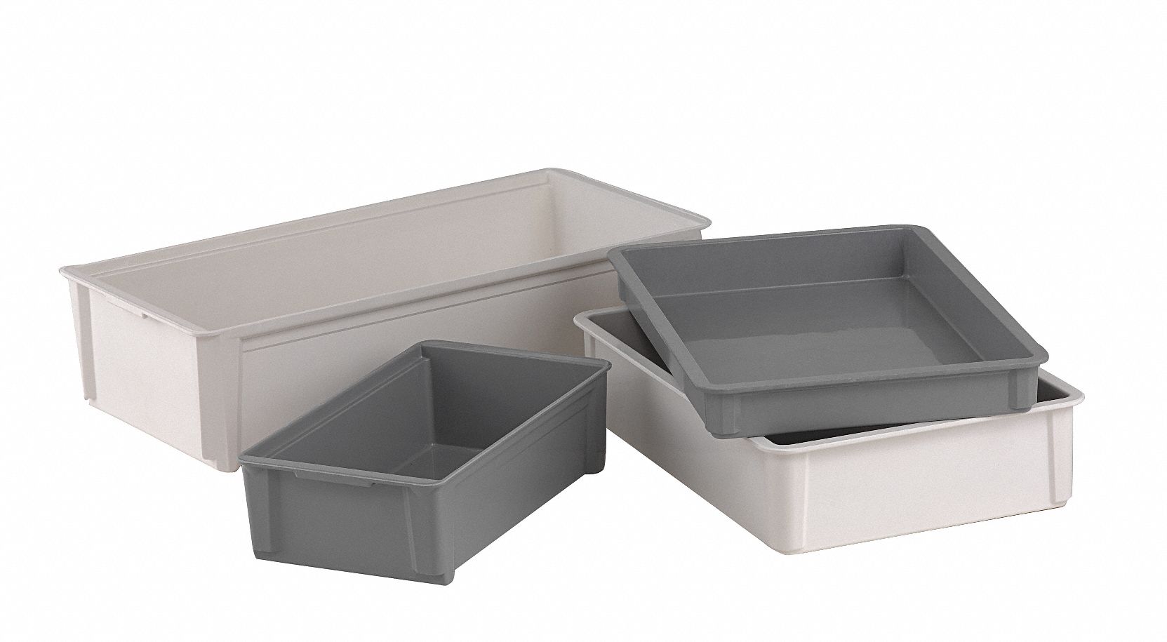 Stacking Box, 3x11x20 In, Gray