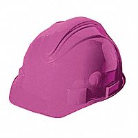 Hard Hat, FrtBrim, Slotted, 4PinLk, Pink