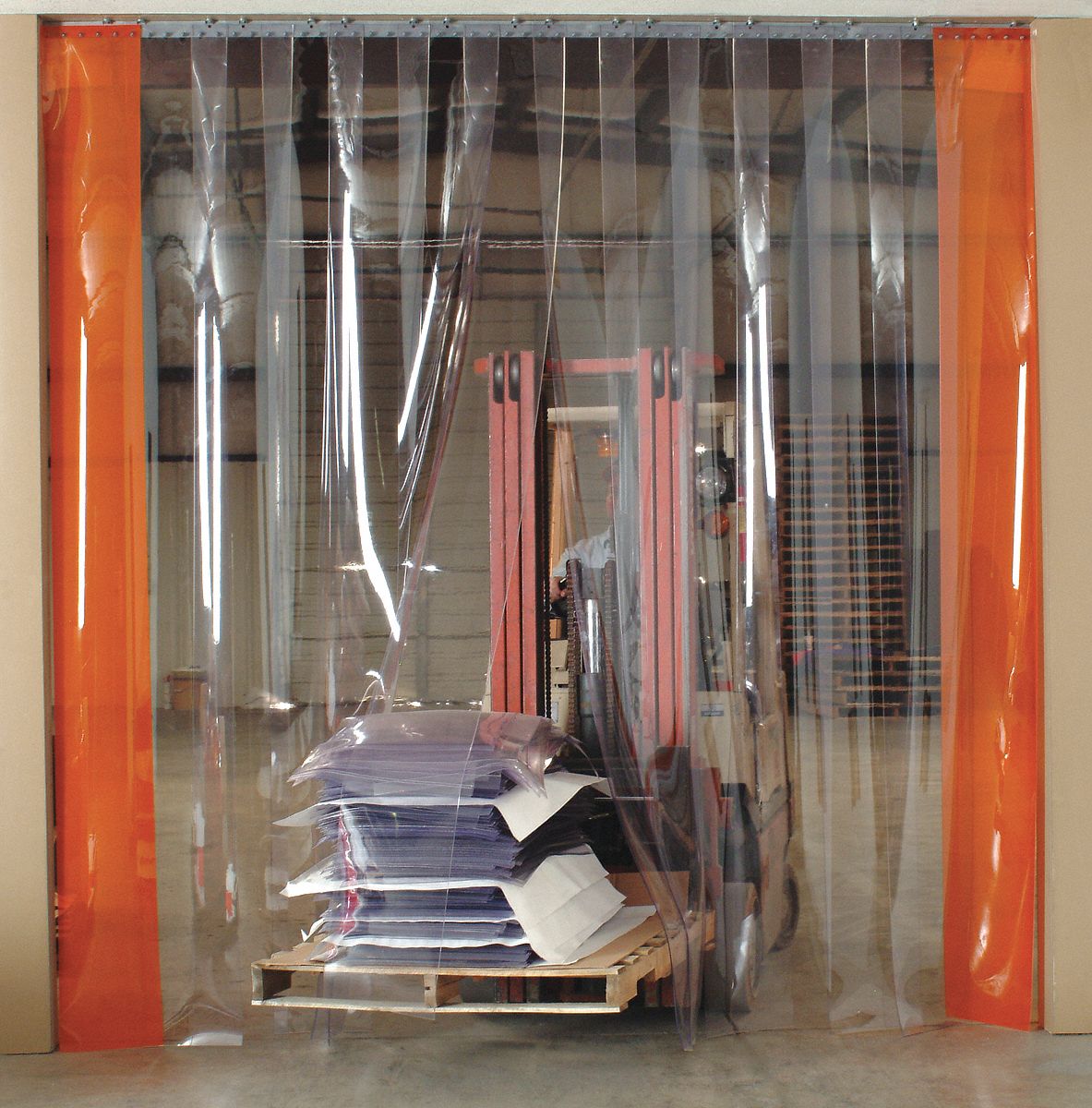 Vinyl Strip Door, Smooth, 8IN 8X8