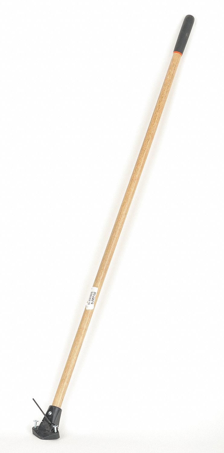 Broom Handle, Varnished Wood, 59 1/2 In