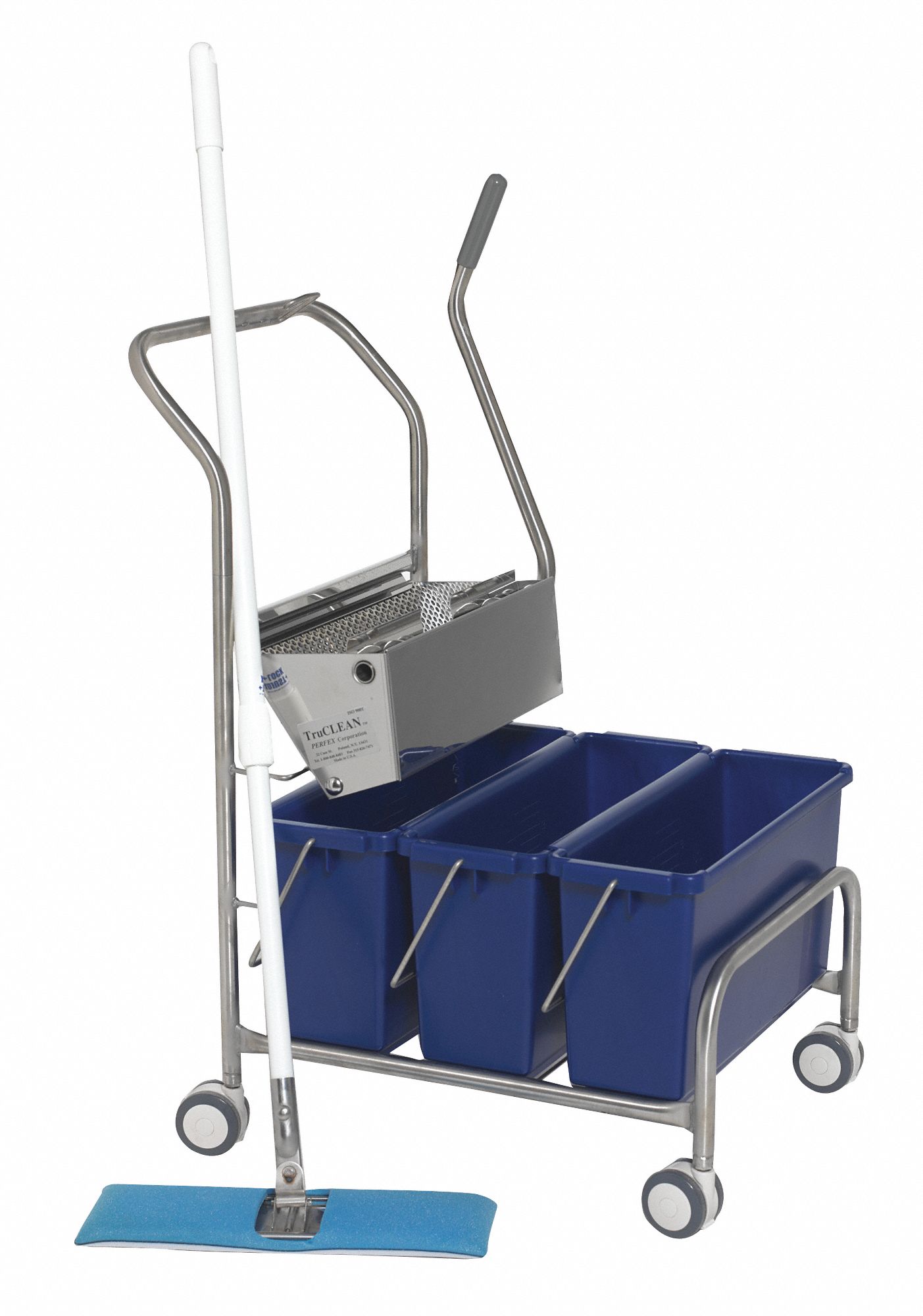 Triple-Bucket, Polymer, 45L, Blue