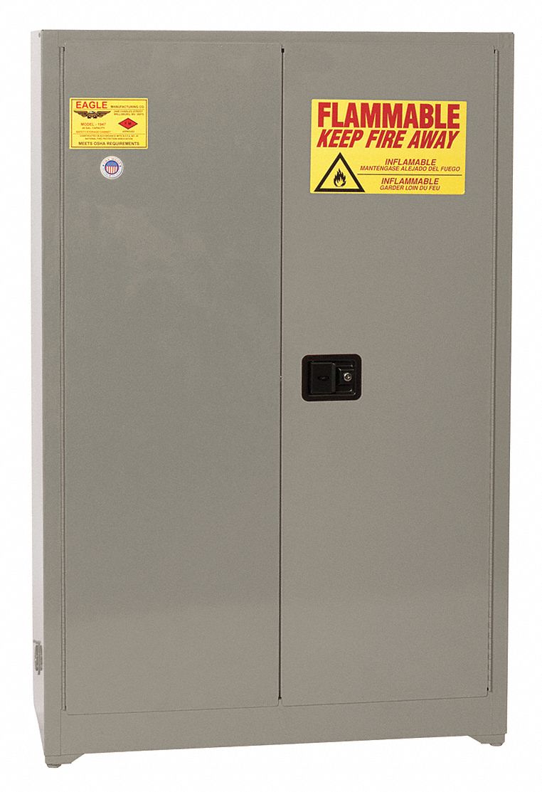 Supply Cabinet, 65x43x18, Gray, Stl, 4 Shelf