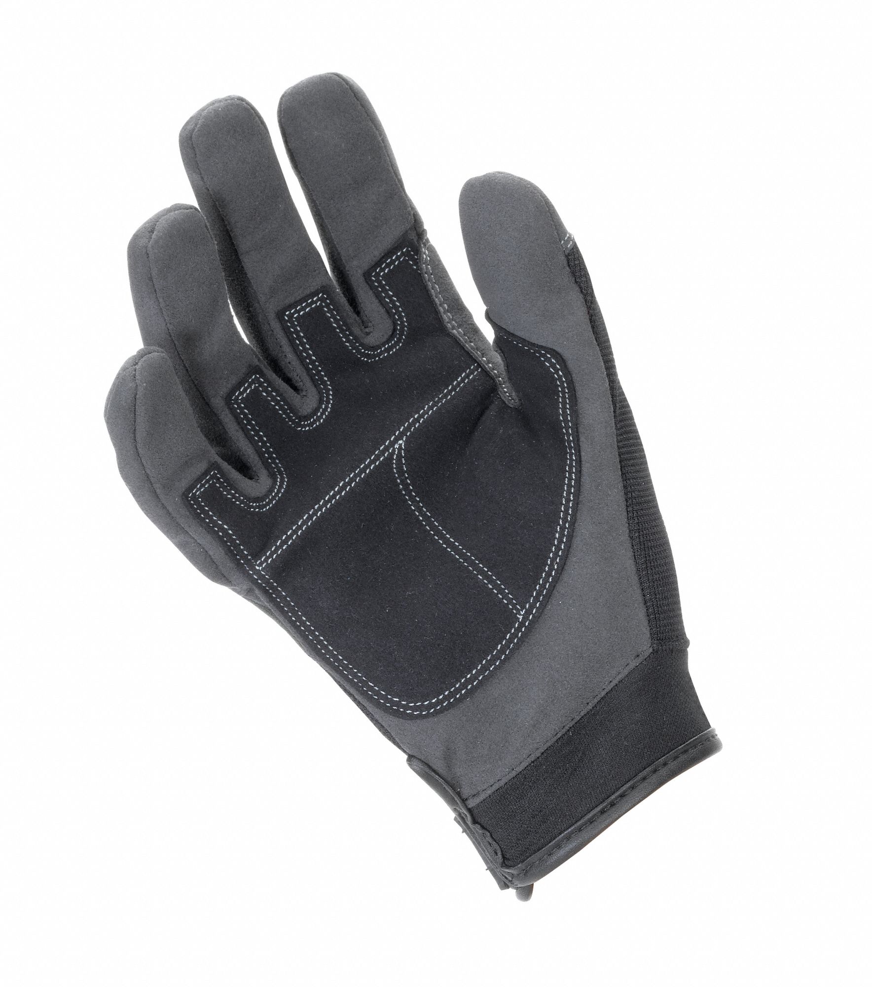 Mechanics Gloves, Gray, L, PR