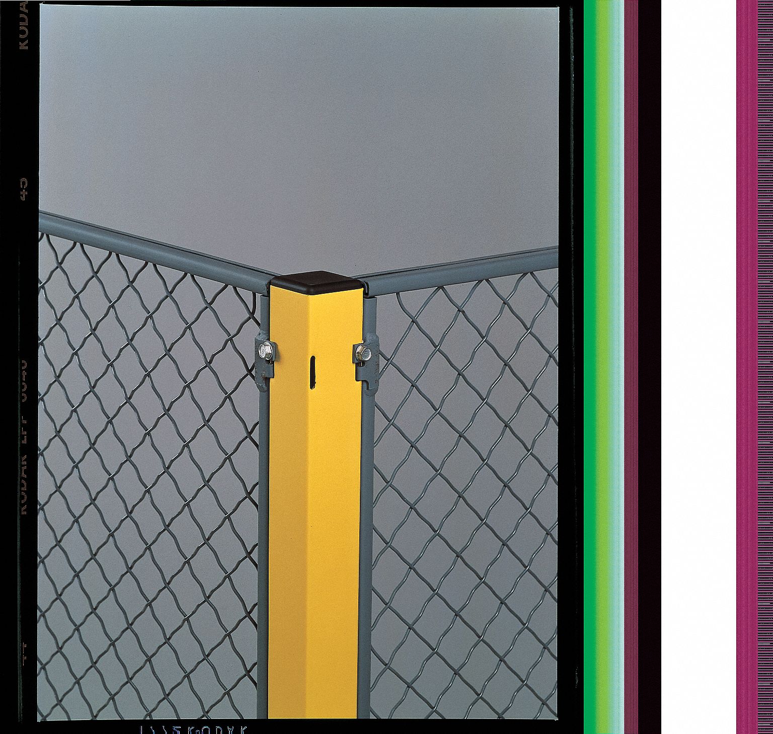 Tall Post, Steel, Yellow