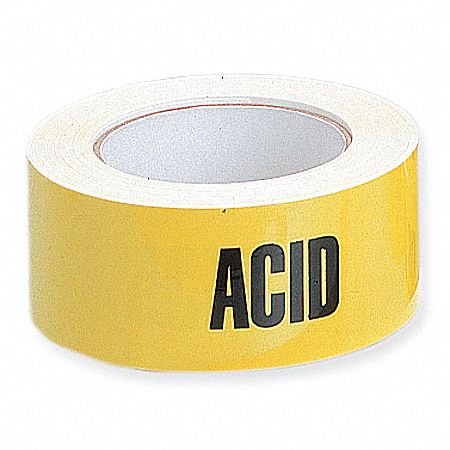 Pipe Marker, Acid, Yellow