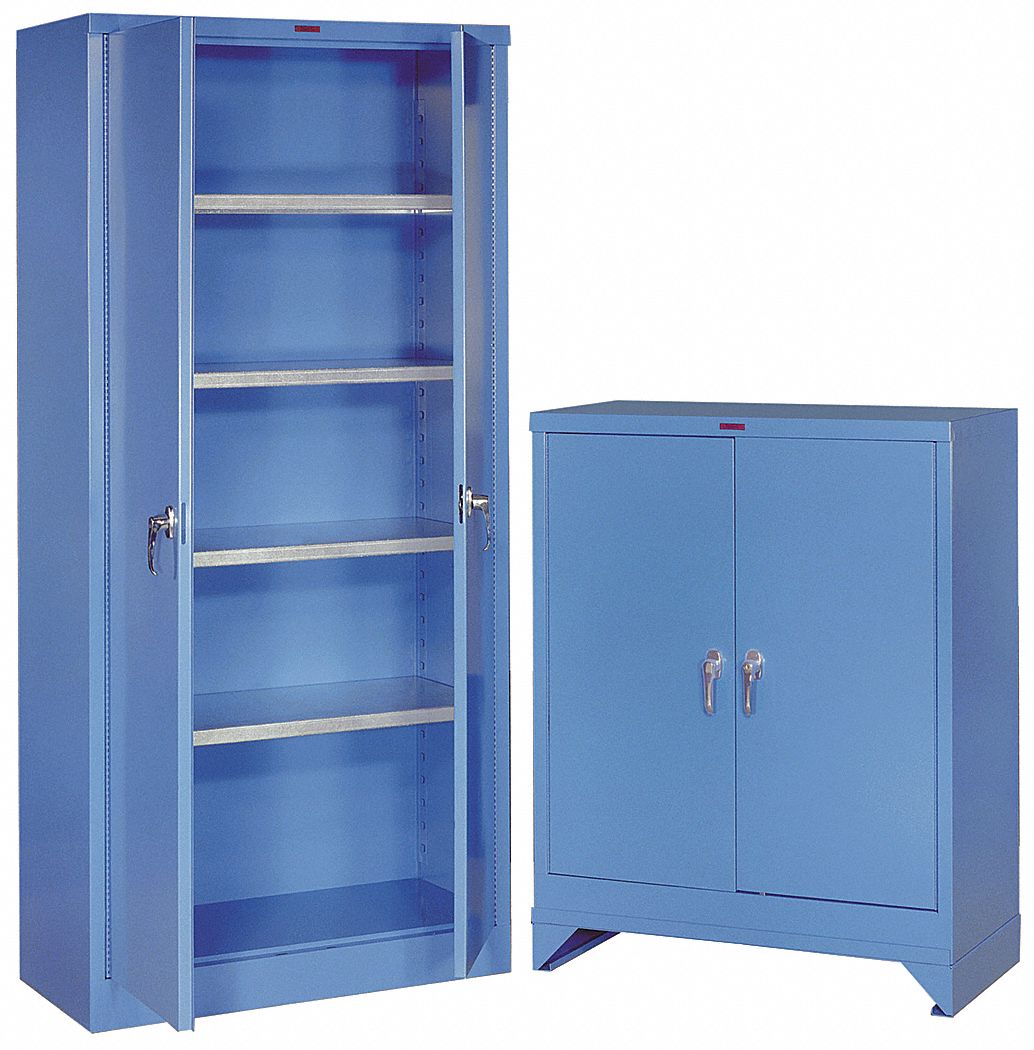 Utility Cabinet Base, Fork Lift, 18In, Blue