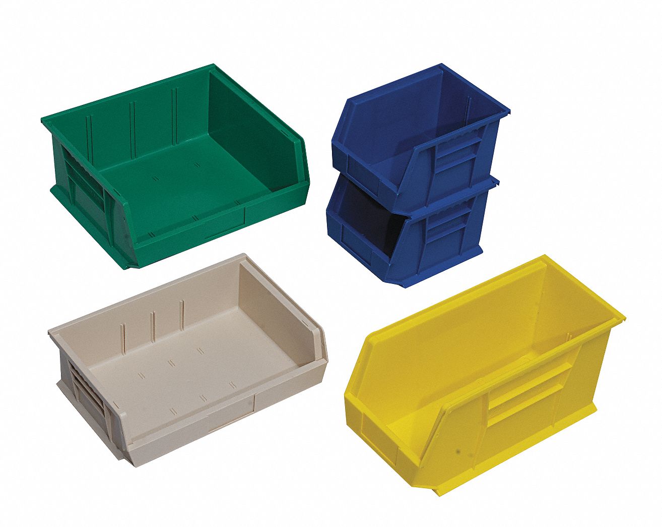 Stack & Hang Bin, 4-1/2L x 4-1/8W, Blue