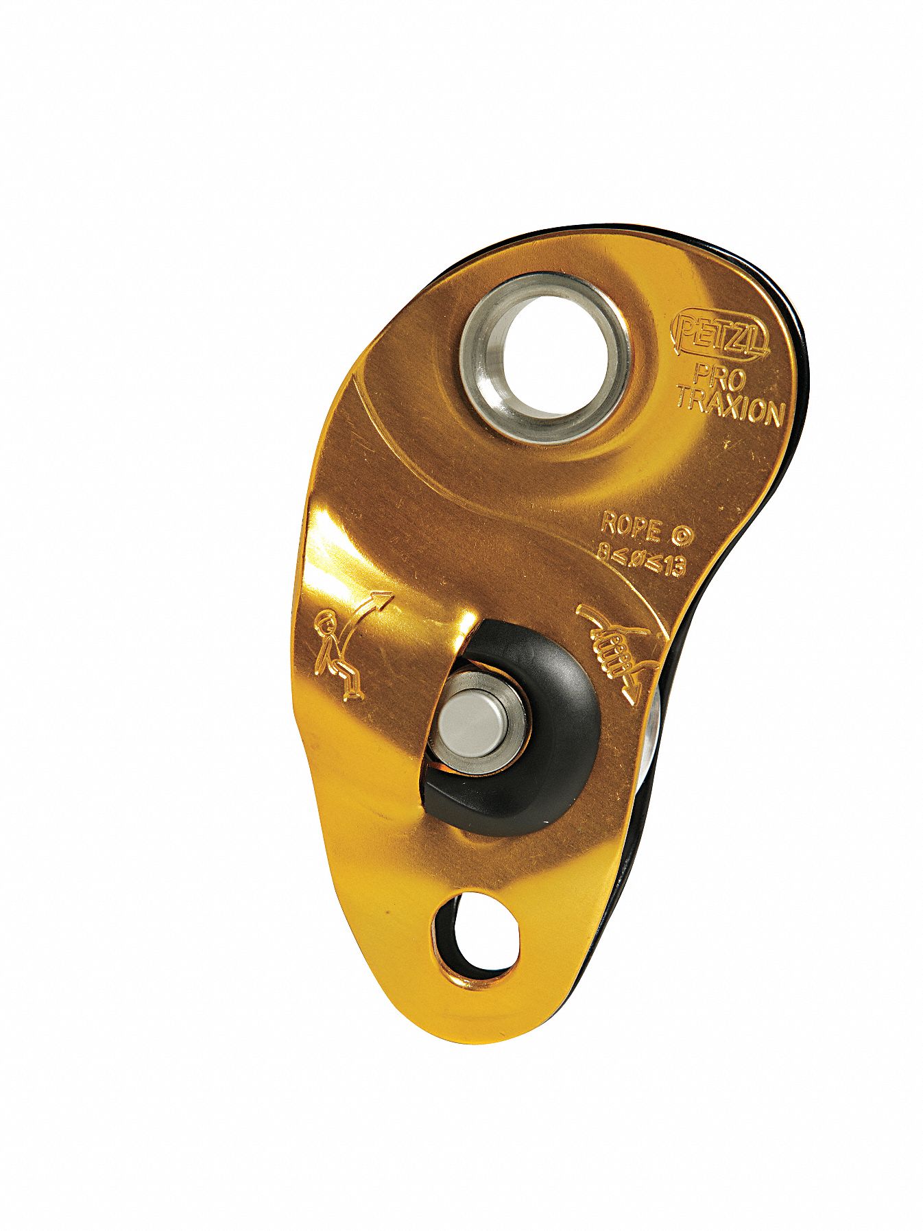 ProTraxionPulley, Chrome Plated Steel, Ylw