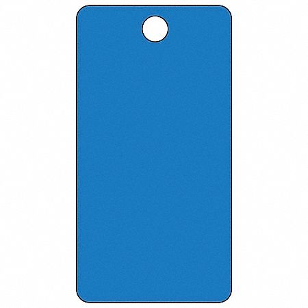 Blank Tag, 5-3/4 x 3 In, Bl, PK25