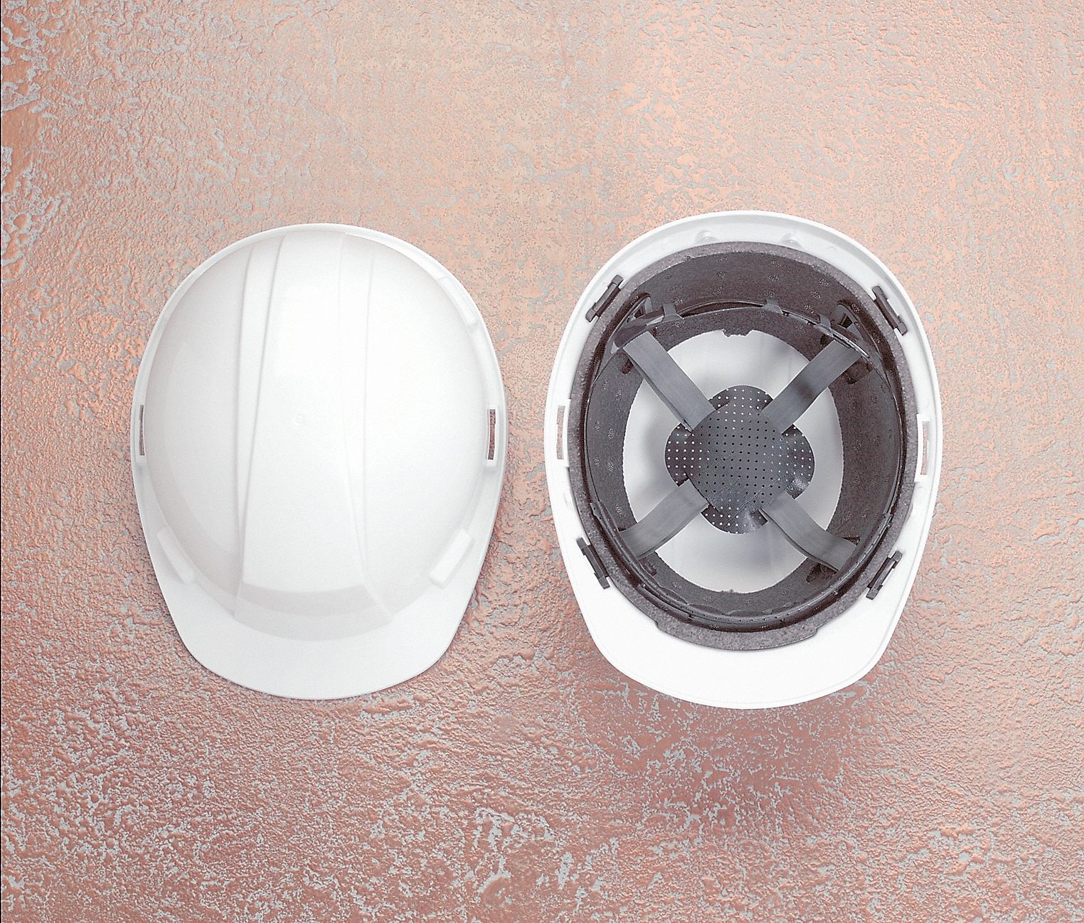 Hard Hat, FrtBrim, Slotted, 4Rtcht, White
