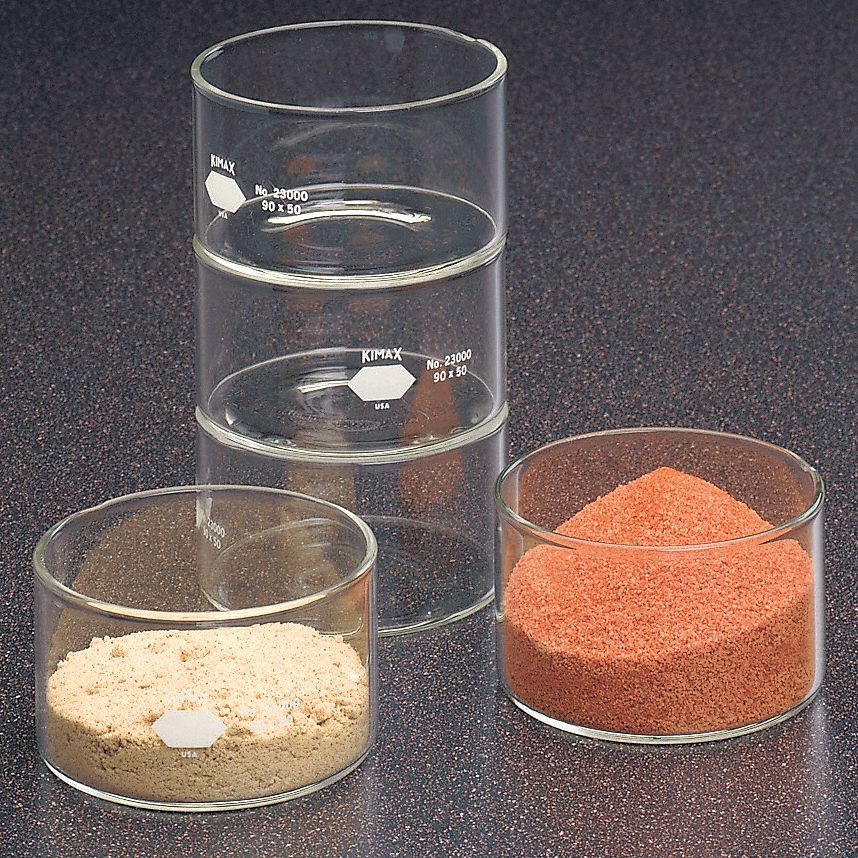 Dish, Crystallizing, Glass, 340mL, PK 6