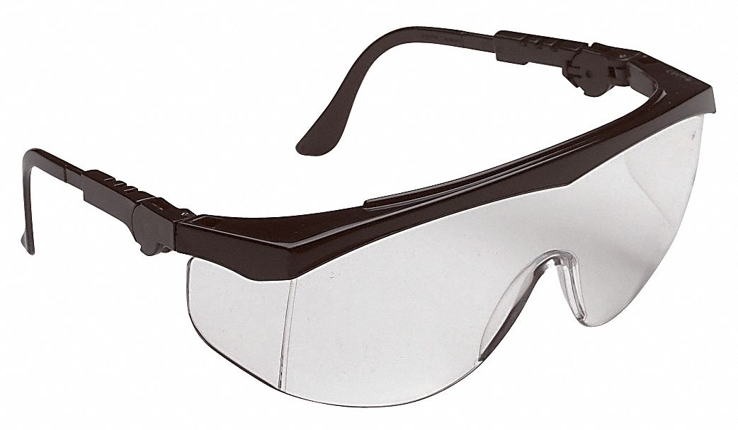 Safety Glasses, Gray, Scratch-Resistant