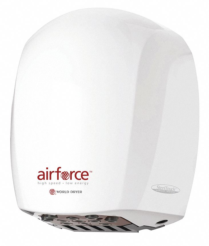 Hand Dryer, Chrome, 1100 Watts