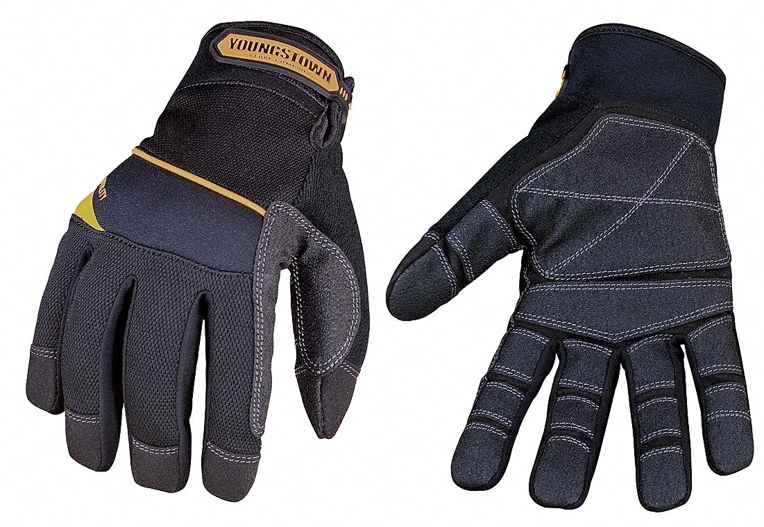 Mechanics Gloves, Black, S, PR