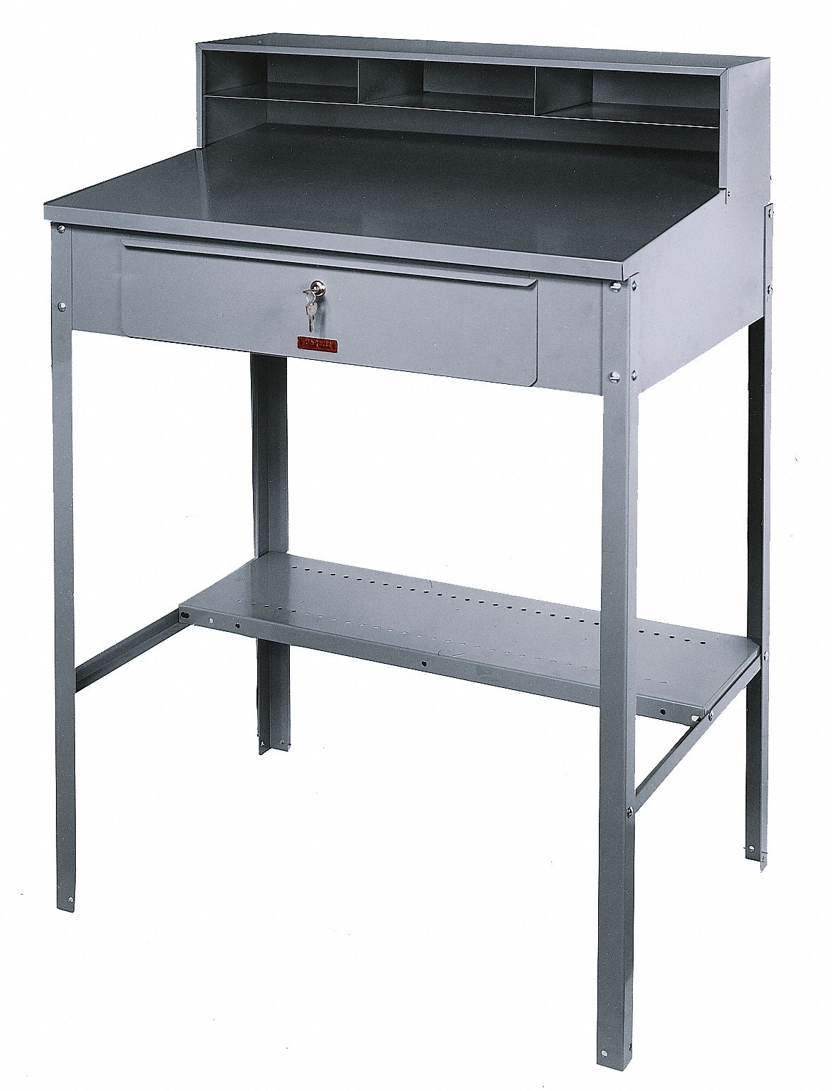 Shop Desk, 51x36x25 In., Gray