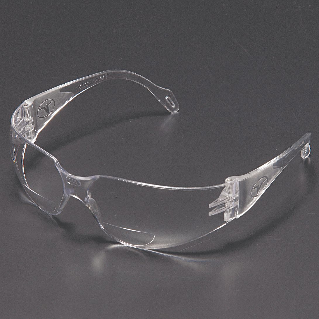 Reading Glasses, +2.0, Clear, Polycarbonate