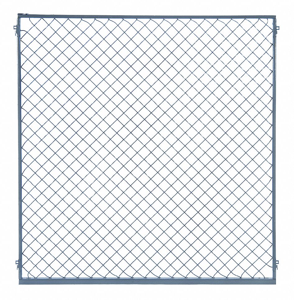 Wire Partition Line Post, H 8 Ft