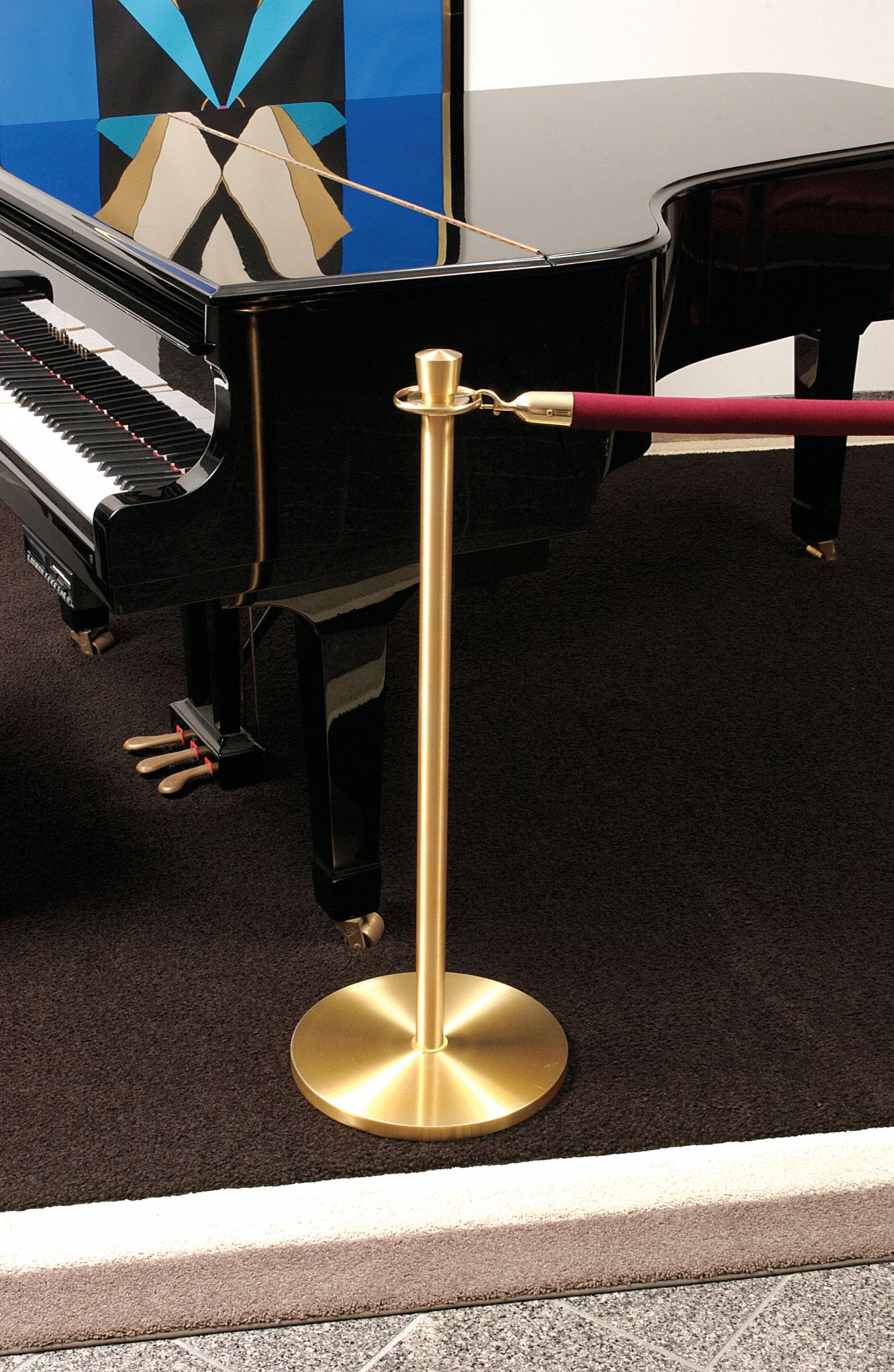 NAUGIHIDE COVERED RPE MIRROR BRASS GRAY