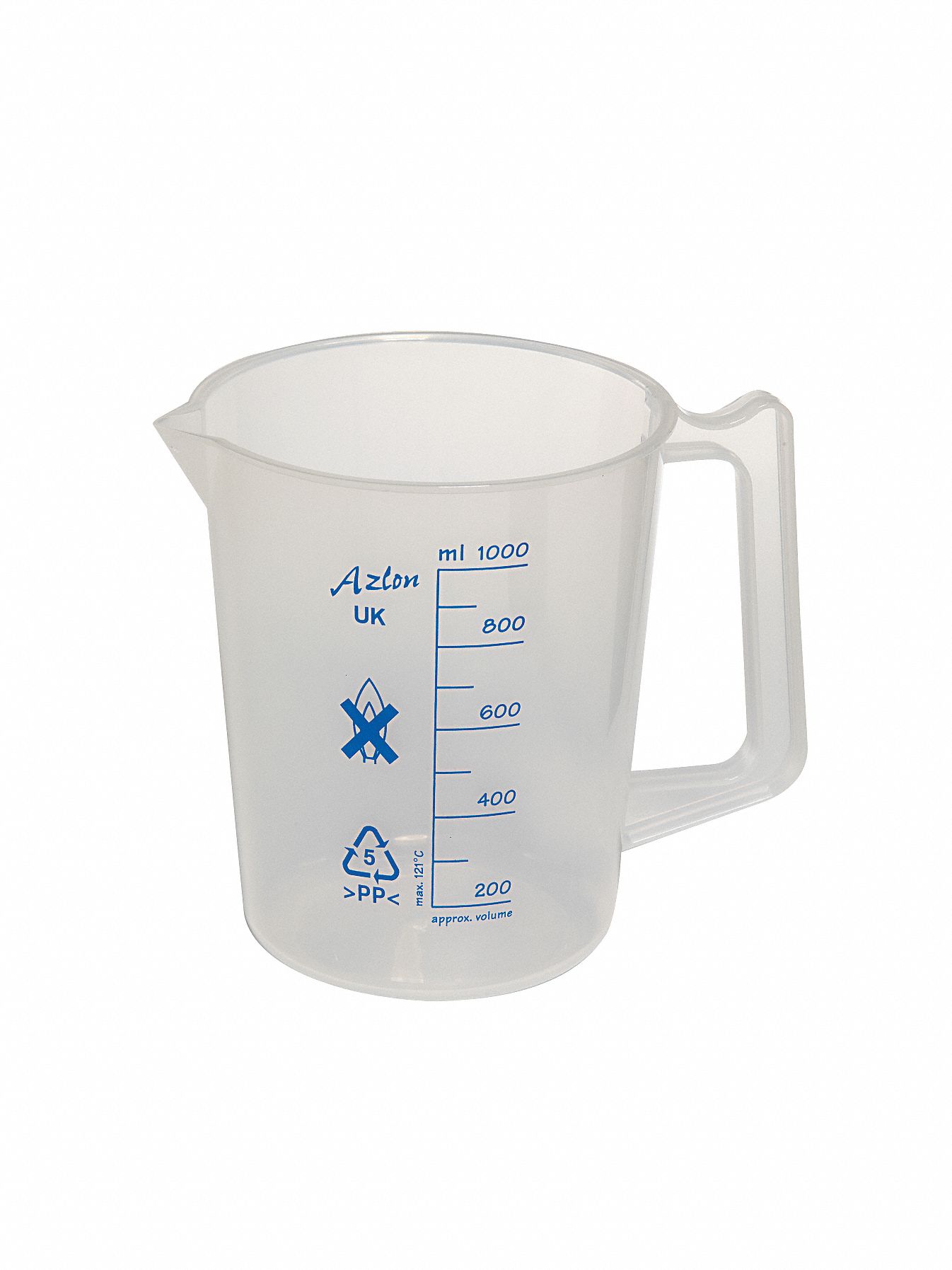 BKR W/ HNDL INTER PP 1000ML