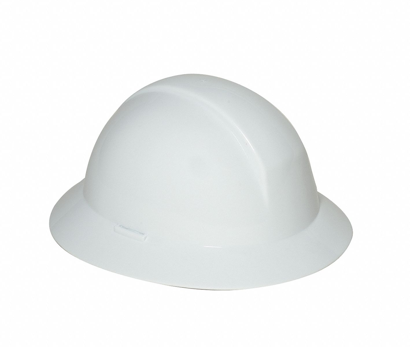 Hard Hat, FullBrim, Slotted, 6Rtcht, White