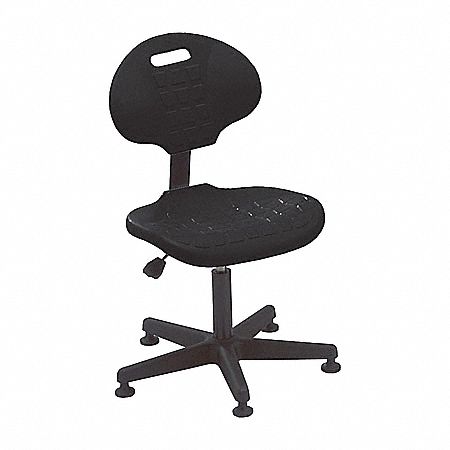 Standard Chair W/Plastic Base, Black