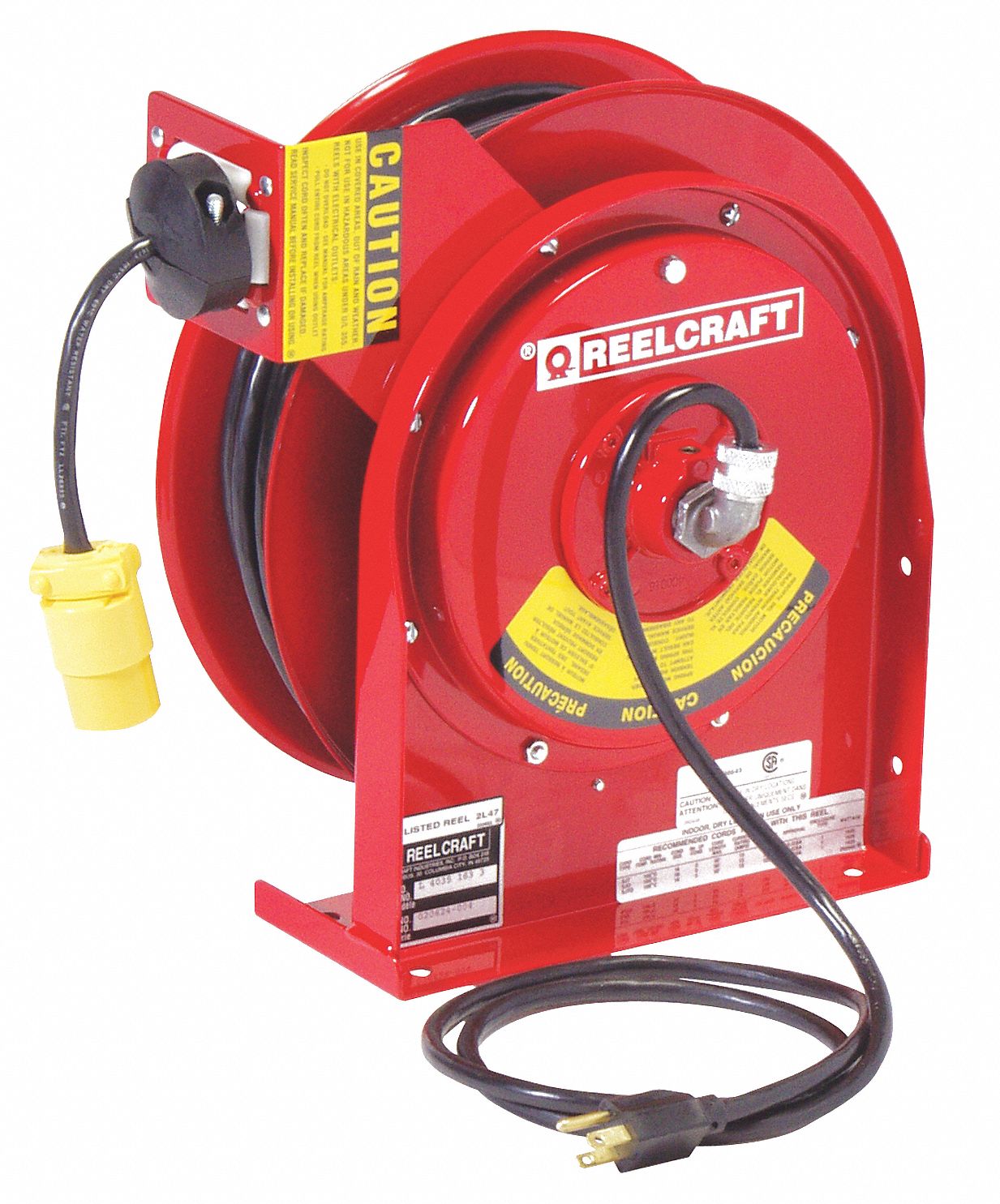 Power Cord Reel, Single Receptacle