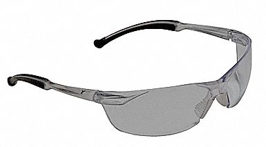 Safety Glasses, Gray, Scratch-Resistant