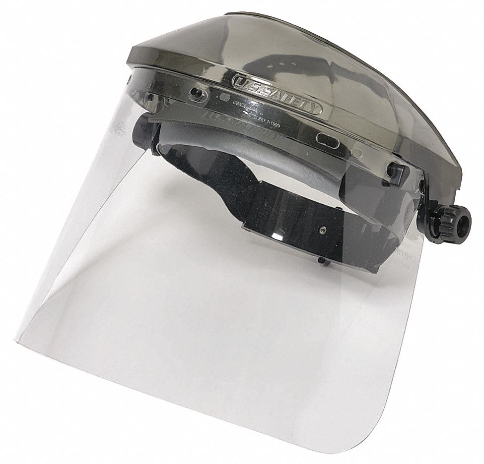 Faceshield Visor, Acetate, Clr, 7x16-3/4in