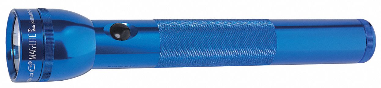 Mag-Lite Flashlight, 3 D, Krypton, Blue