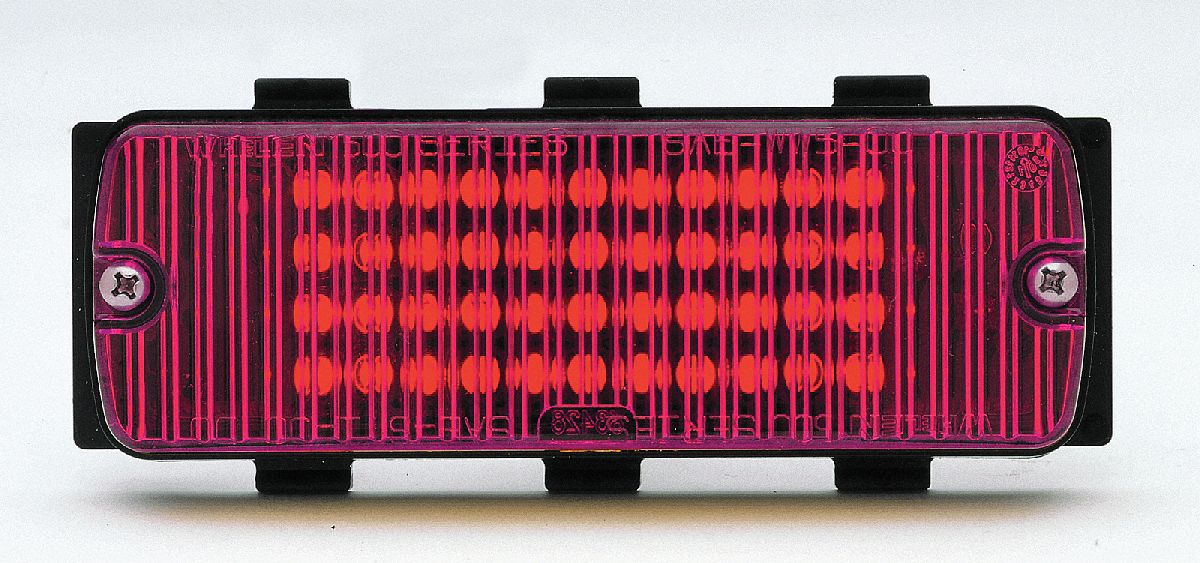Warning Light, LED, Red, Surface Mount