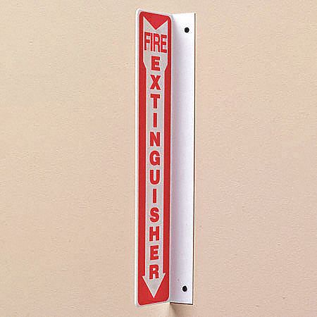 Fire Extinguisher Sign, 18 x 4-1/2In, PS