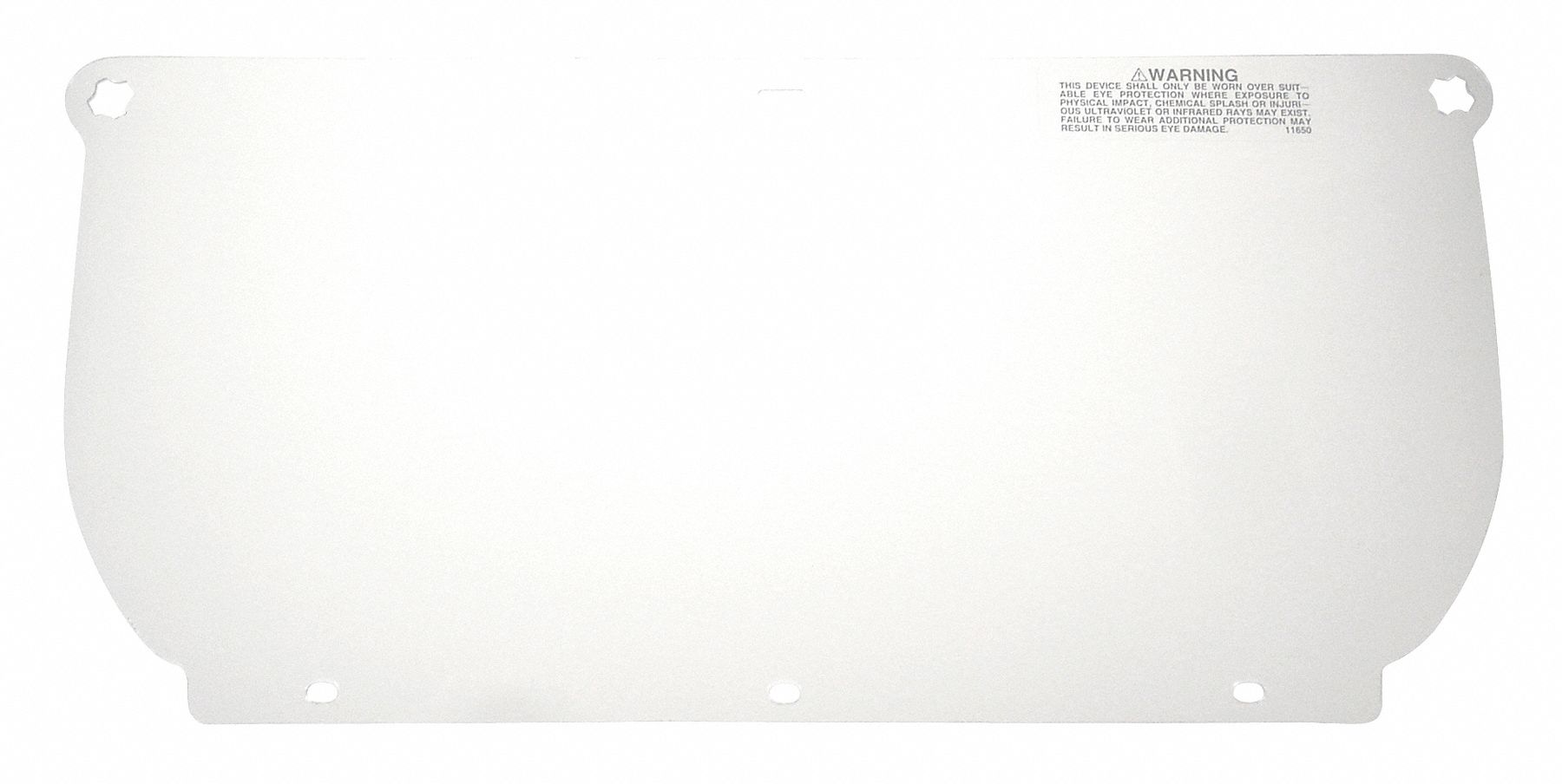 Faceshield Visor, Plycrb, Clr, 7-1/4x14-1/2