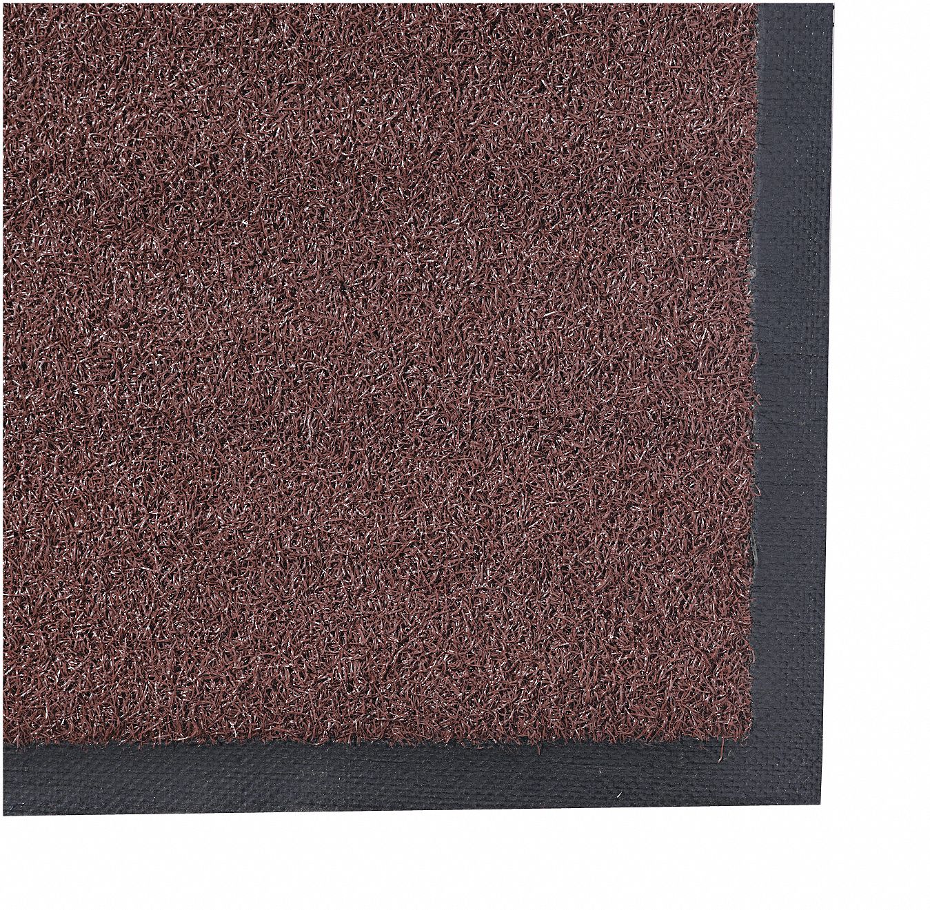 Entrance Mat, Tufted, PET, SBR, Brown, 5x3 ft