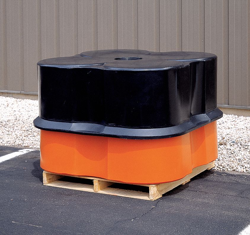 Four Drum Spill Container, Black