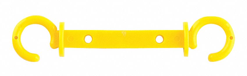 C-Hook, Med Duty, 2.5 in, Yellow, PK10