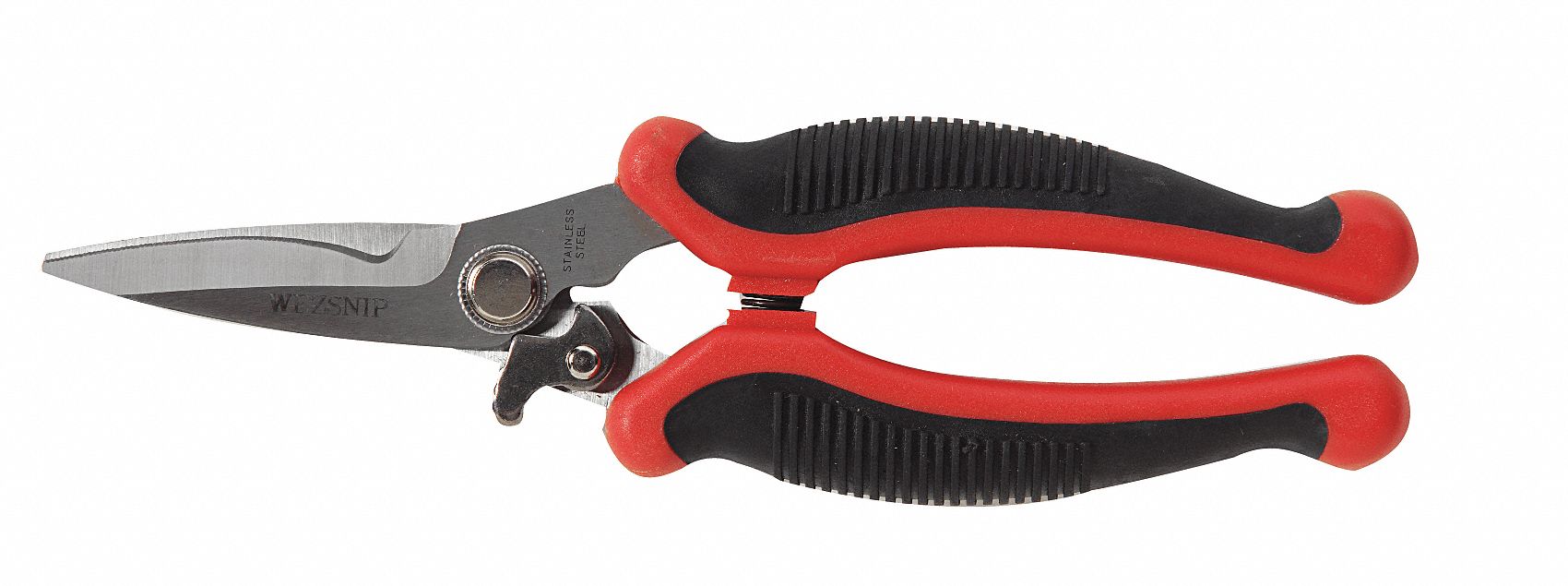 Utility Scissor, Red/Blk, 8 1/2 In L