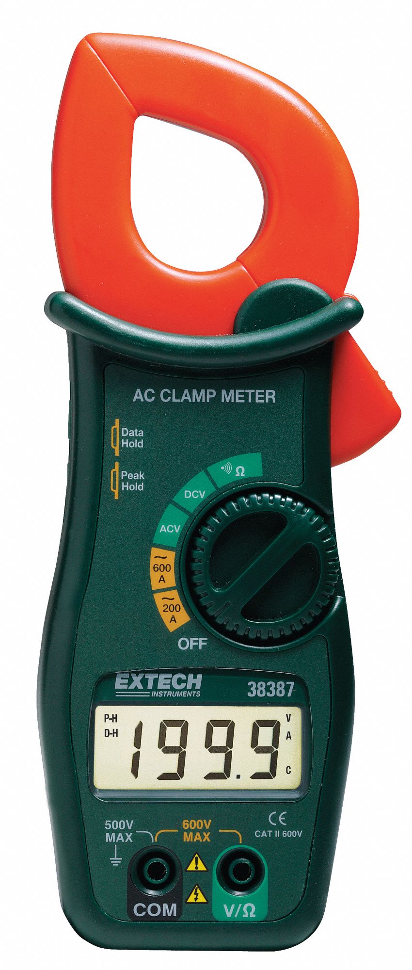 Digital Clamp On Ammeter, 600A, 600V