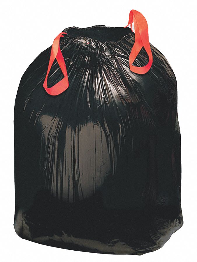 Drawstring Trash Can Liner, 30 gal., PK200