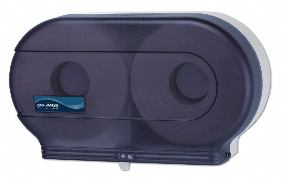 Tissue Dispenser, (2) 9 In Rolls, Black
