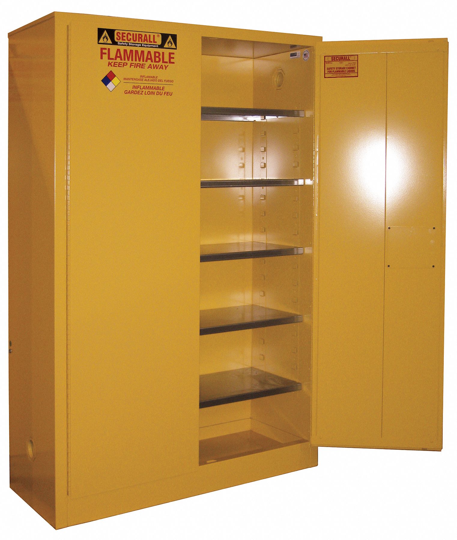 Paints and Inks Cabinet, 60 Gal., Yellow