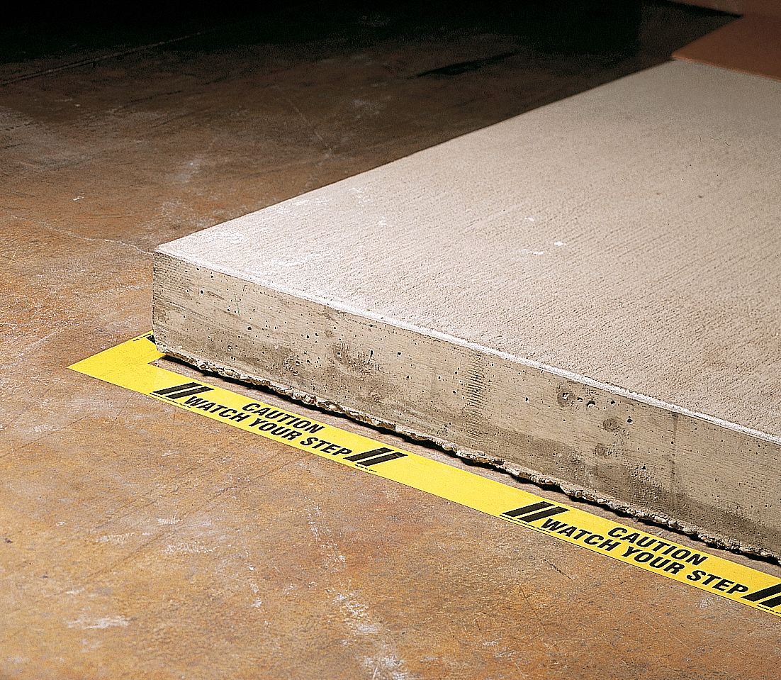 Safety Warning Tape, Roll, 3In W, 60 ft. L