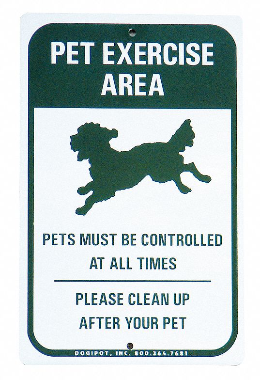 Notice Sign, 18 x 12In, GRN/WHT, ENG, SURF