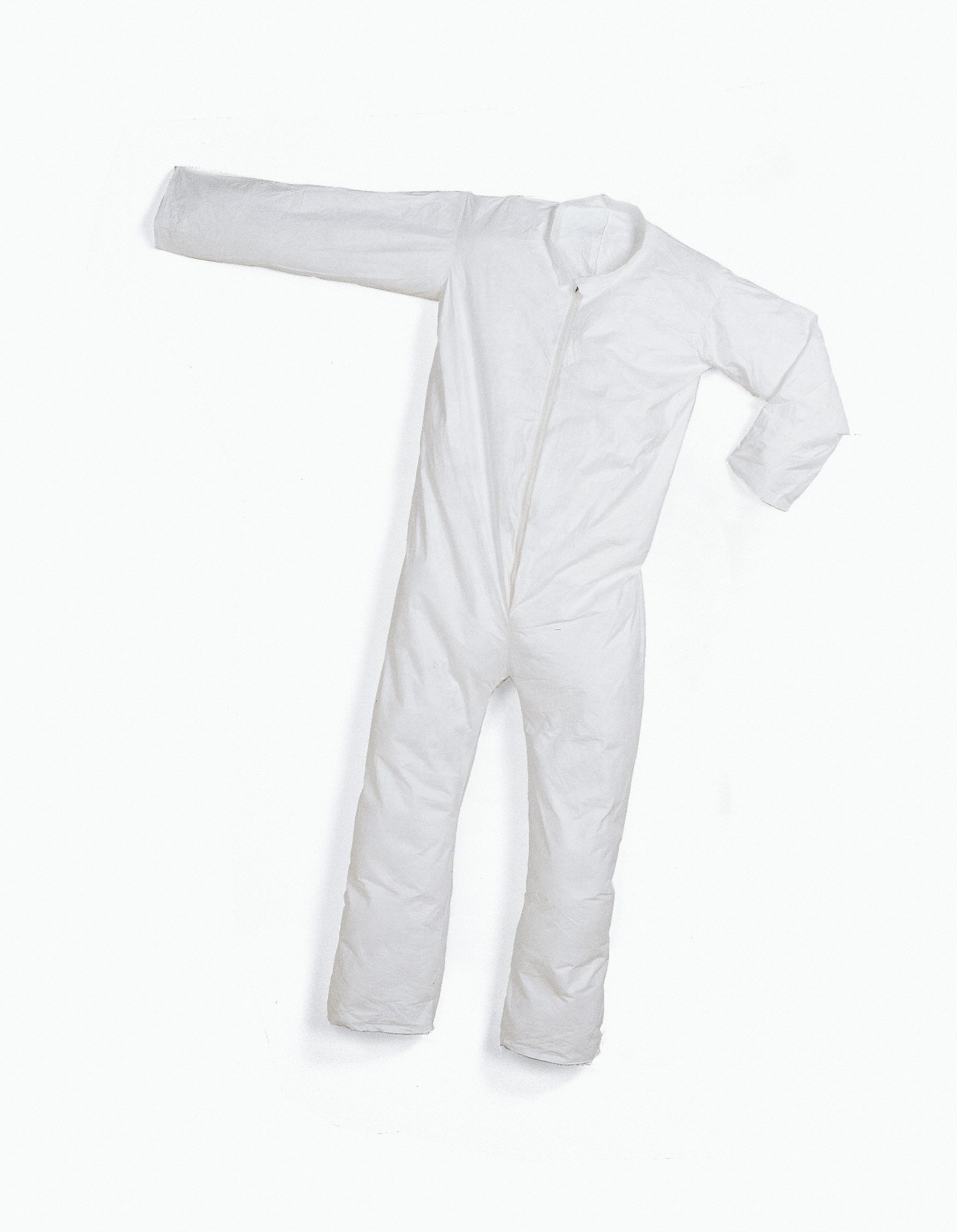 Collared Tyvek(R), White, Open, 2XL