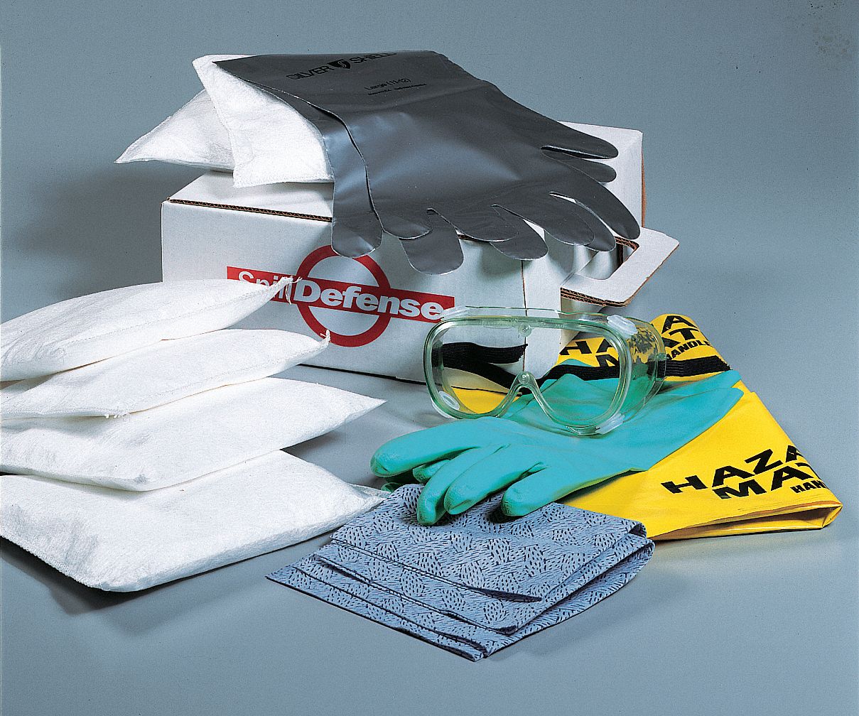 Spill Kit, Cardboard Box, 3 gal., Maint.